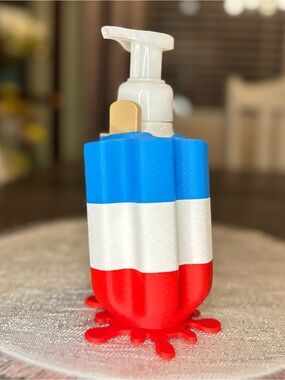 Patriotic Red, White, and Blue Popsicle Soap holder for Bath & Body Works